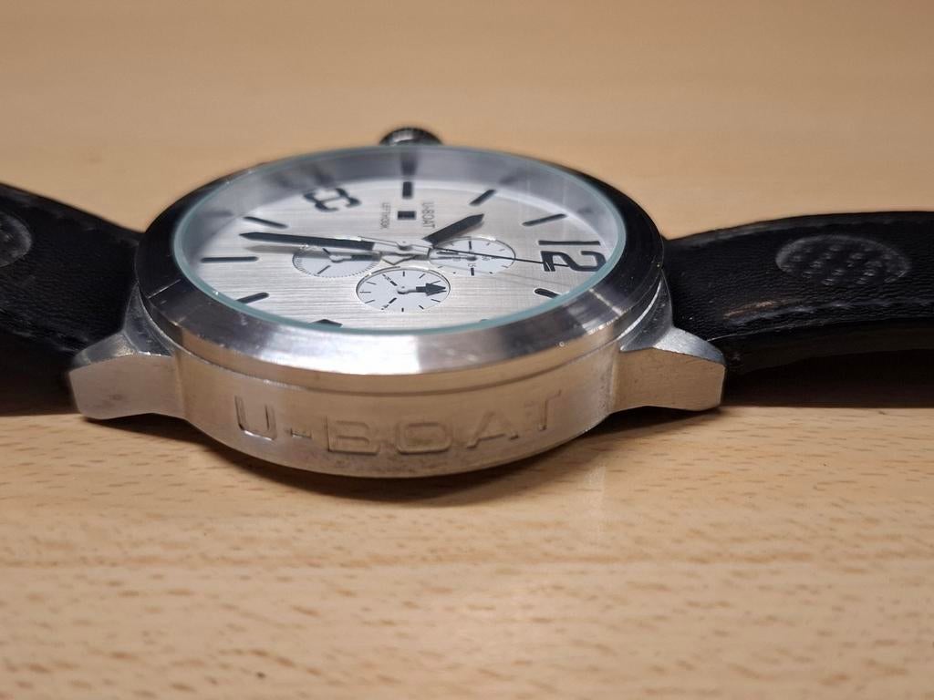 U-Boat Leffthook horloge - voor reparatie of onderdelen, Sieraden, Tassen en Uiterlijk, Horloges | Heren, Overige merken, Staal