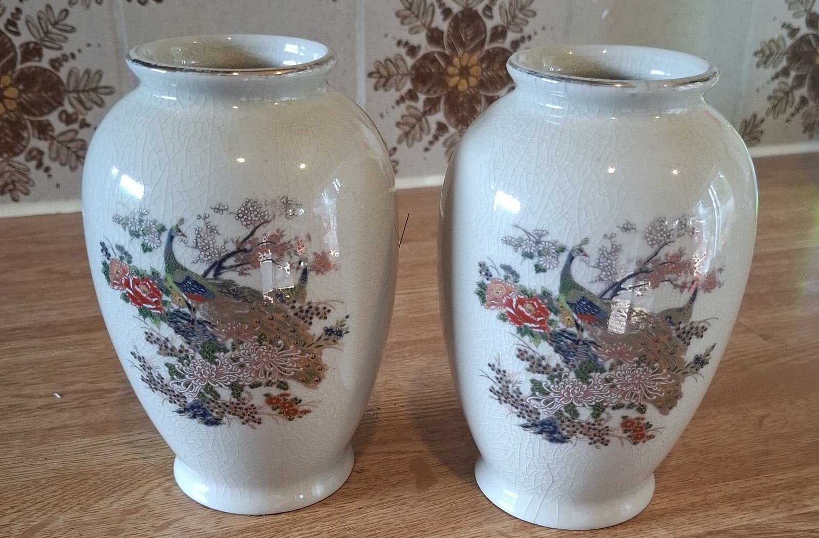 Set van 2 Traditionele Japanse Satsuma-stijl Vazen, Ophalen of Verzenden