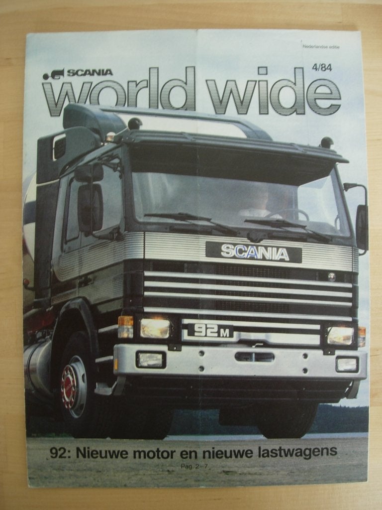 Scania Worldwide tijdschrift nummer 4 1984, Algemeen, Ophalen of Verzenden, Zo goed als nieuw, Scania