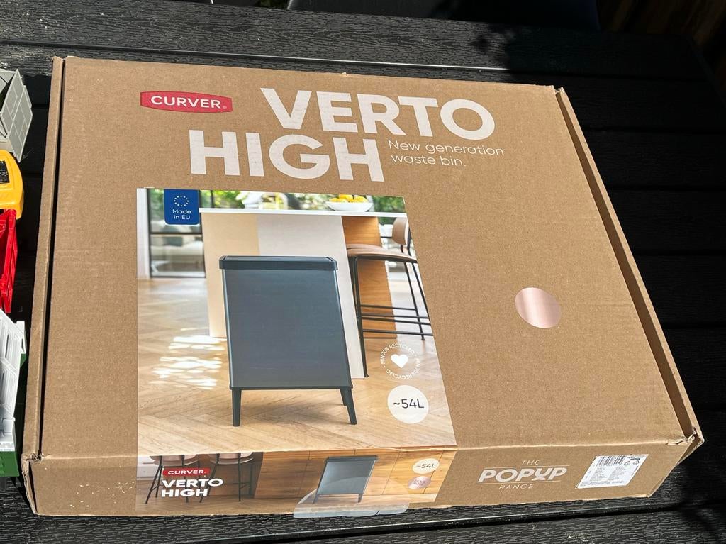 Curver Verto High Prullenbak - Nieuw in doos, Ophalen, Kunststof, Nieuw, 40 liter of meer