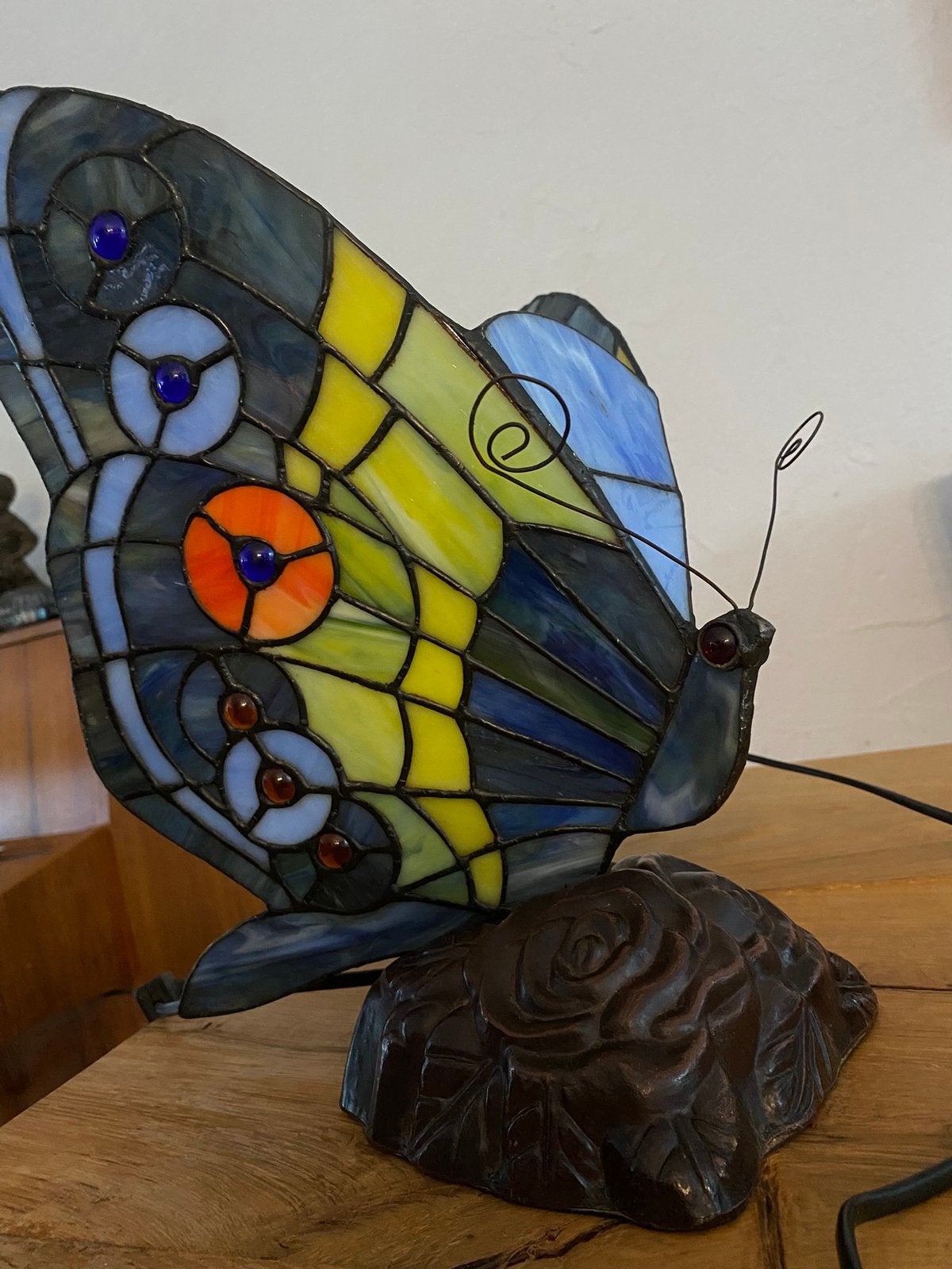 Tiffany vlinderlamp, Ophalen, Zo goed als nieuw