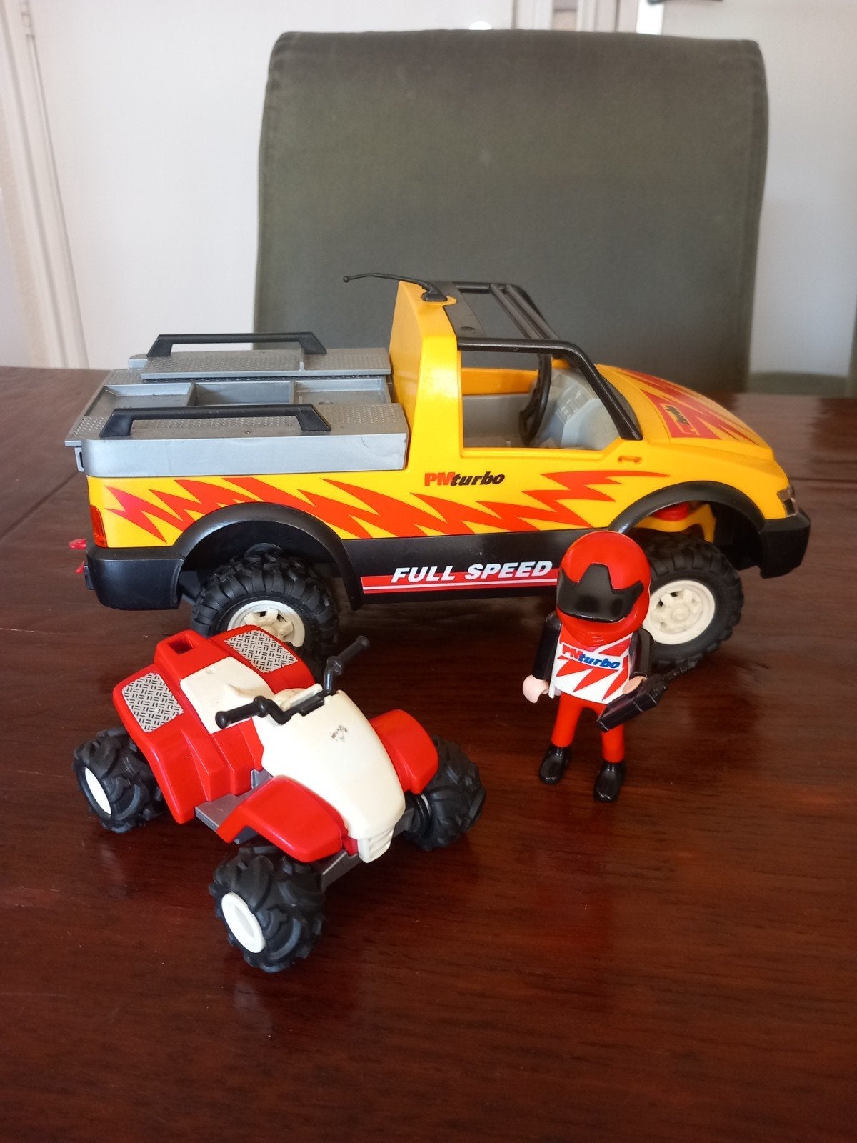 Playmobil Pick-up met Quad 4228, Kinderen en Baby's, Ophalen, Gebruikt, Complete set, Voertuig
