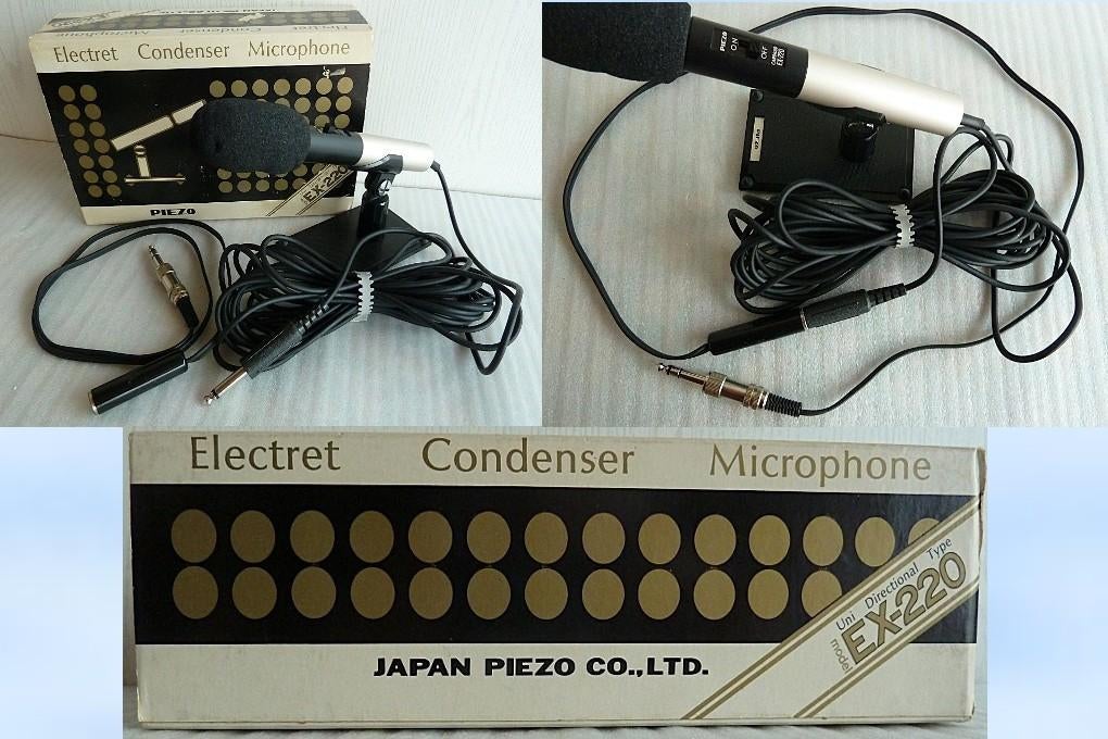 Mikrofoon Piezo Carfioid Ex-220 Electret Condenser, Ophalen of Verzenden, Zo goed als nieuw, Studiomicrofoon