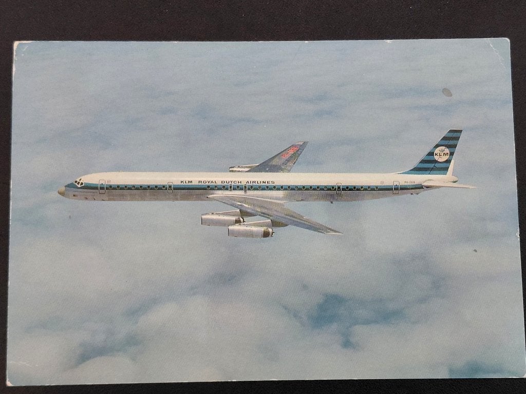 KLM, The Super DC-8-63, ongelopen., Verzenden, 1960 tot 1980, Gelopen, Voertuig