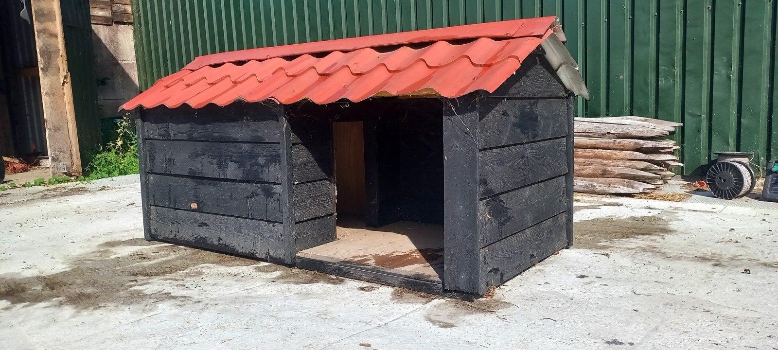 Hondenhok 210x95x100 cm, Dieren en Toebehoren, Hondenhokken, Ophalen, 110 cm of meer, 65 tot 100 cm, Hondenhok