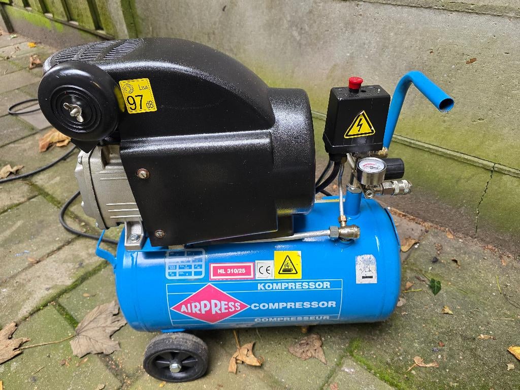 Te koop Airpres Compressor 310/25L, Ophalen, Gebruikt, 6 tot 10 bar, 200 tot 400 liter/min