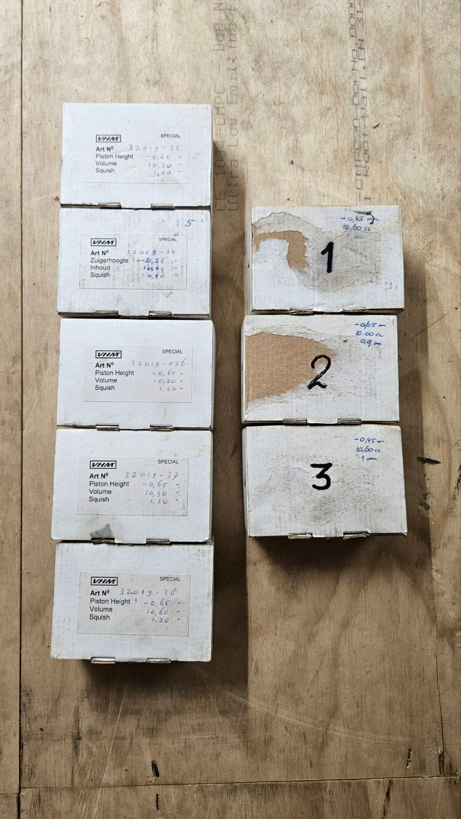 CR125 VHM binnenkamers 8stuks, Ophalen, Gebruikt