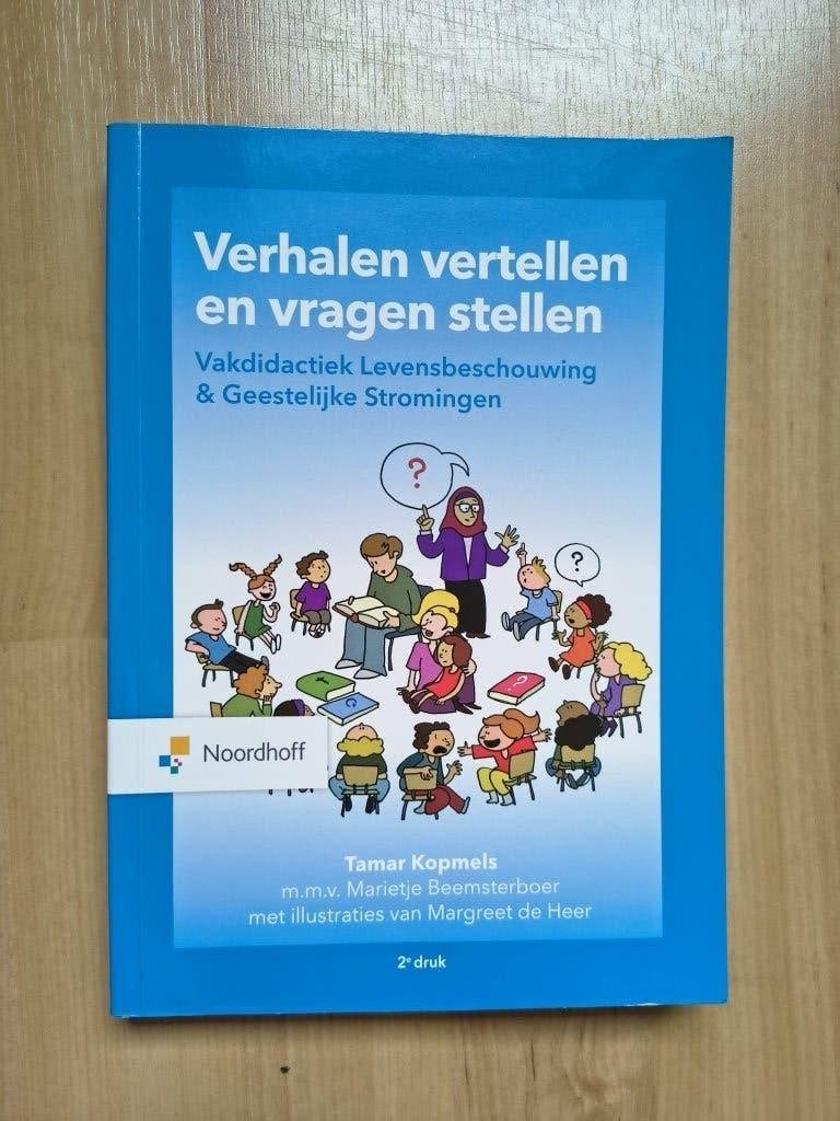 Boek Verhalen vertellen en vragen stellen, Boeken, Overige vakken, Ophalen of Verzenden, Zo goed als nieuw, Tamar Kopmels