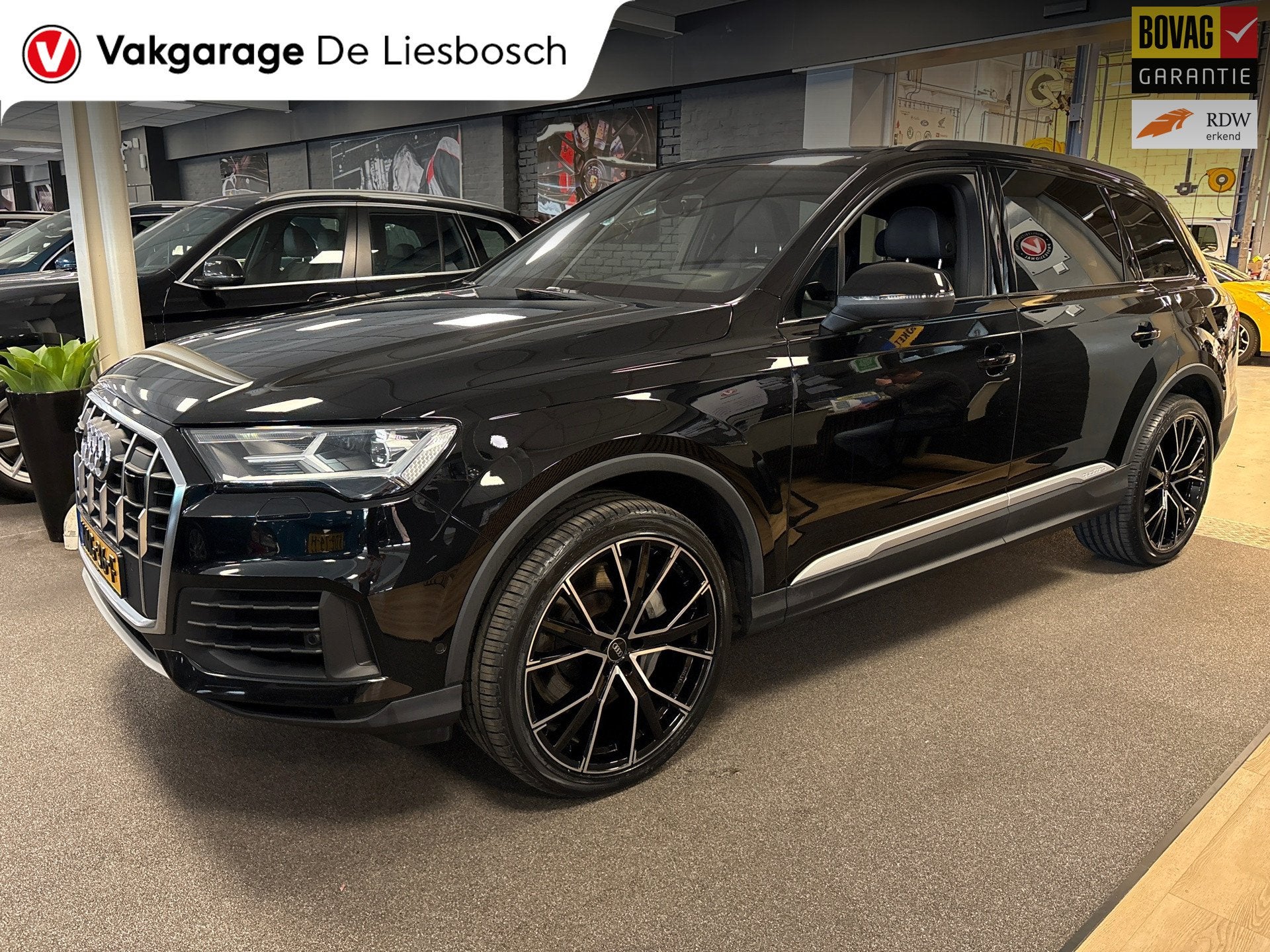 Audi Q7 55 TFSI phev e quattro Pro Line S-line / B&O / Leder, Auto's, Audi, Dealer onderhouden, Gebruikt, 2995 cc, Plug-in hybride