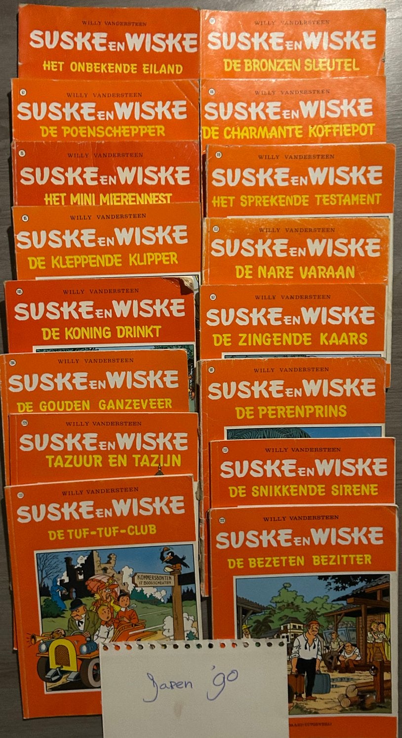 Suske en Wiske collectie - 16 stripboeken, Boeken, Stripboeken, Meerdere stripboeken, Ophalen, Gelezen