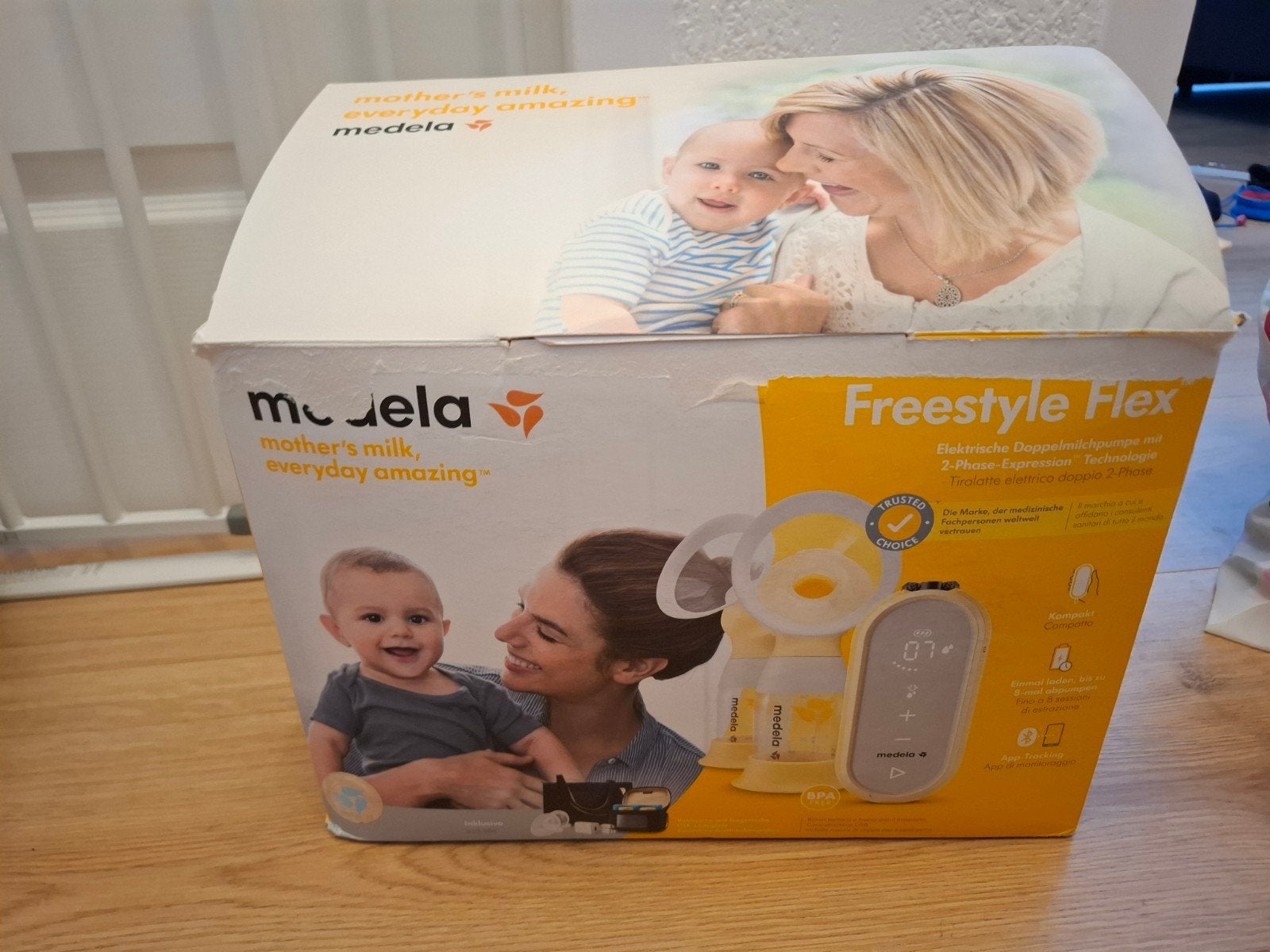 Medela Freestyle Flex kolf - Accu en oplader gebruikt, Kinderen en Baby's, Kinderspulletjes, Zo goed als nieuw, Ophalen of Verzenden