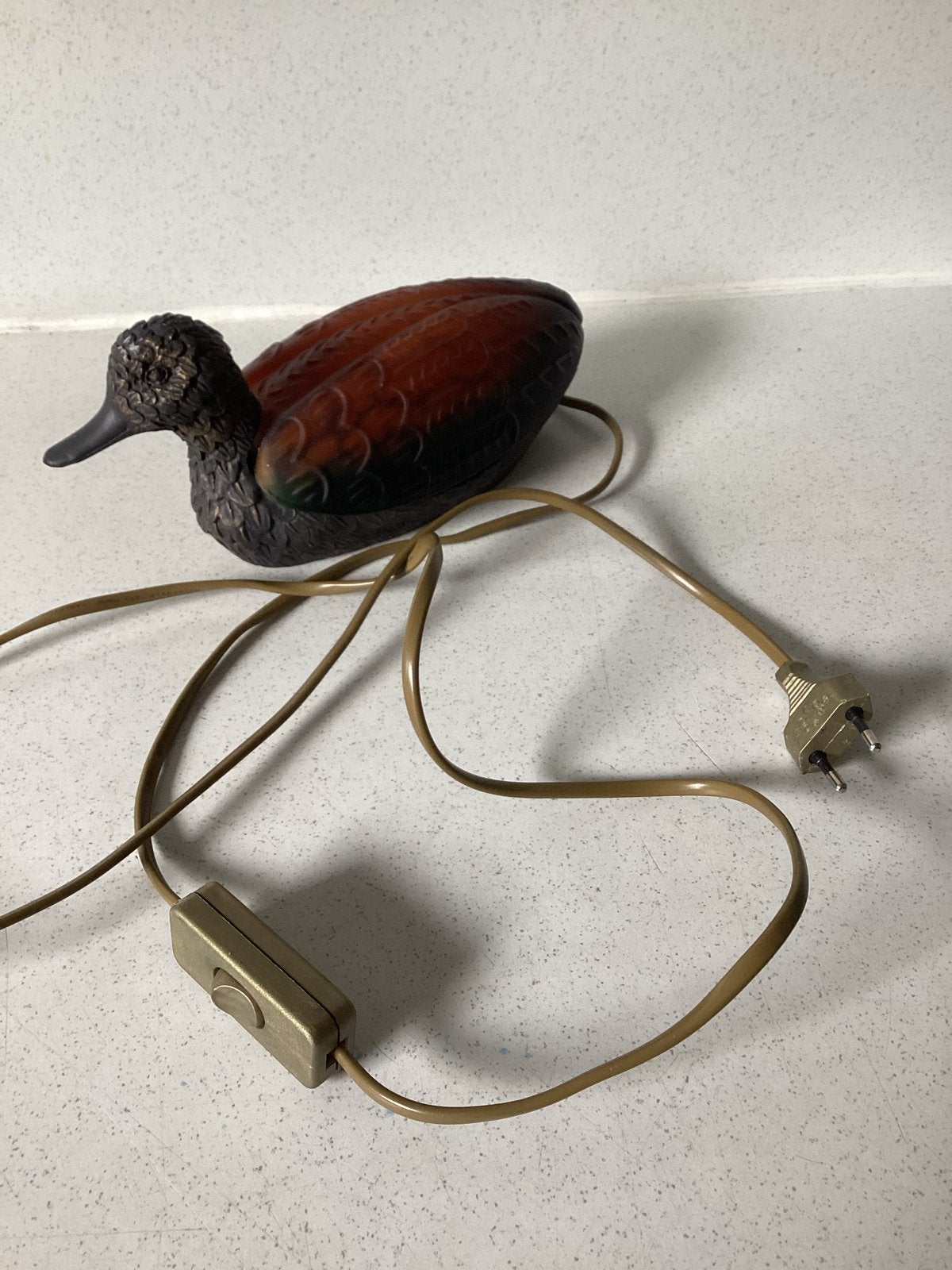 Vintage Eend Lamp - Unieke Tafellamp, Ophalen of Verzenden