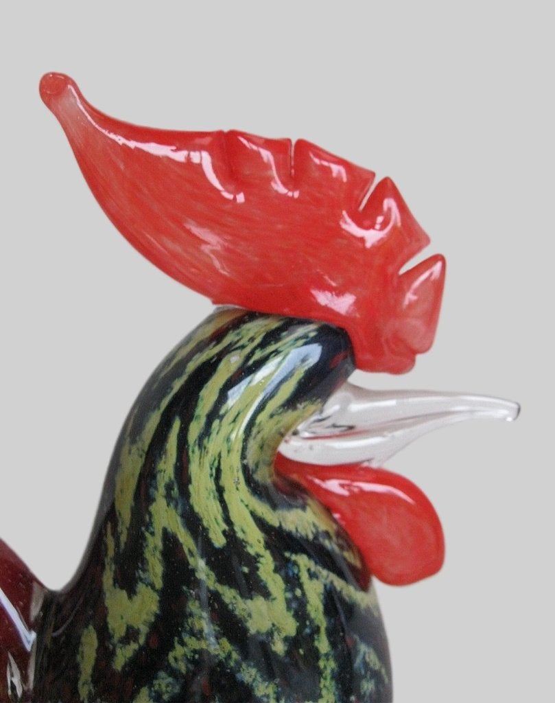 Prachtige haan Murano vogel., Ophalen