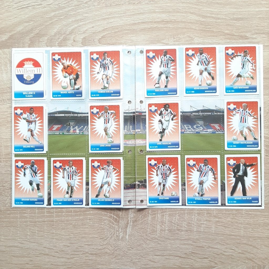 Willem II voetbalplaatjes seizoen 2007-2008 in NIEUW staat!, Verzenden, Nieuw, Willem II, Poster, Plaatje of Sticker