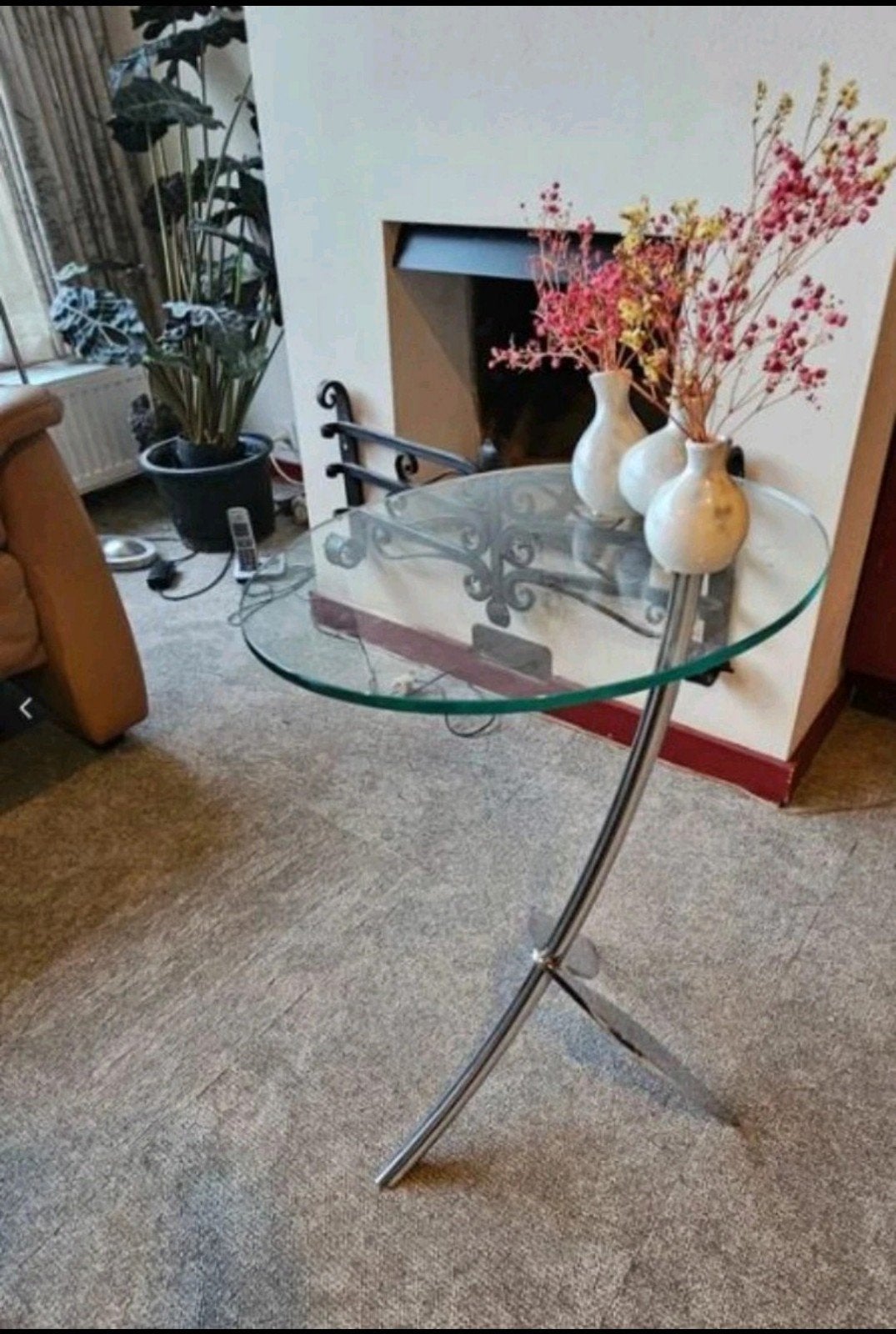 Metaform Papillon bijzettafel, 55 tot 75 cm, Modern, Ovaal, Ophalen