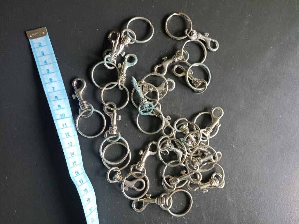 Partij musketonhaken en sleutelringen, Hobby en Vrije tijd, Ophalen of Verzenden, Gebruikt, Knutselmateriaal, Overige merken