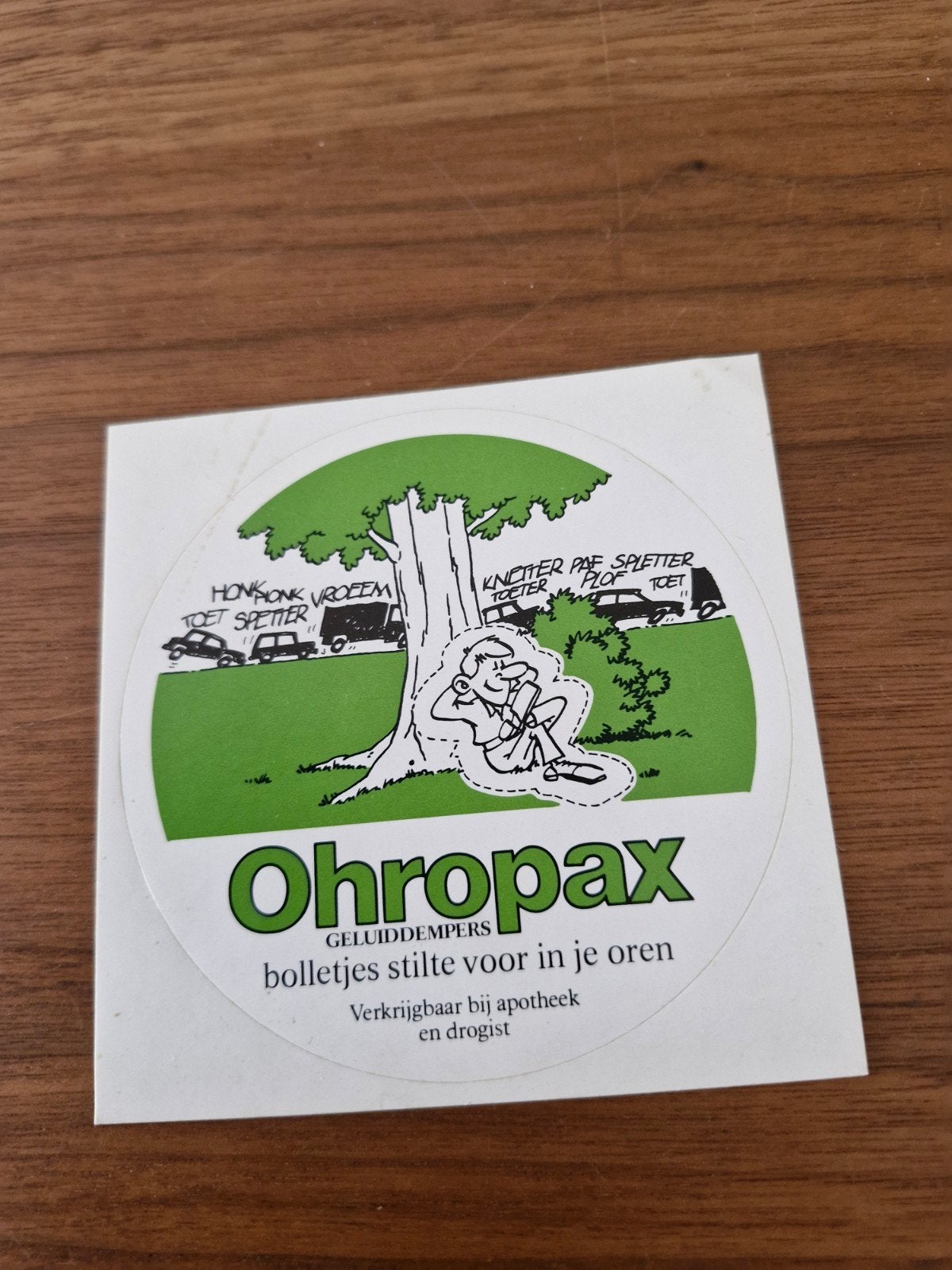 8656 Ohropax Geluiddempers Sticker - Bolletjes Stilte, Ophalen of Verzenden, Nieuw, Overige typen