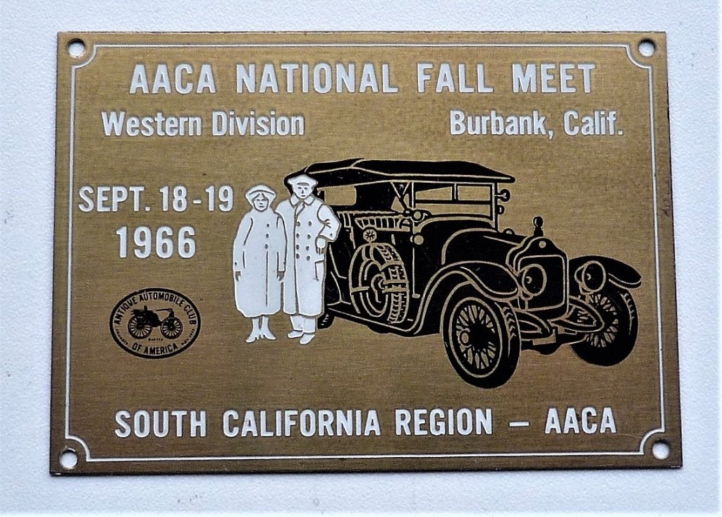 Amerikaanse oldtimer treffen badge 1966., Ophalen of Verzenden, Zo goed als nieuw, Auto's