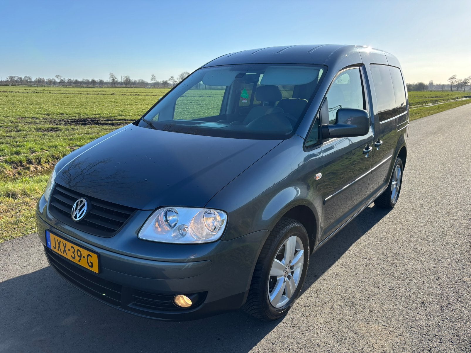 Volkswagen Caddy 1.4 16V BENZINE! Combi 2009 Zeer nette auto, Stof, 1282 kg, 1200 kg, Grijs