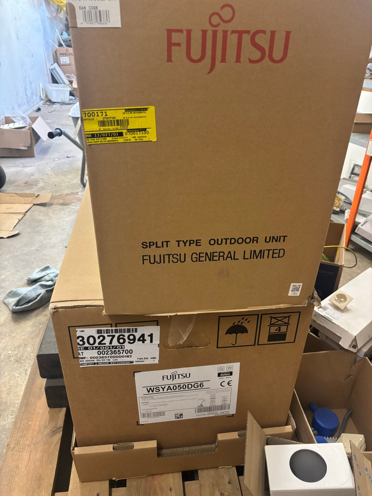 *NIEUW* Fujitsu Warmtepomp–WOYA060LFCA+WSYA050DG6 | Compleet, Ophalen, Nieuw, 60 tot 150 cm, Overige typen