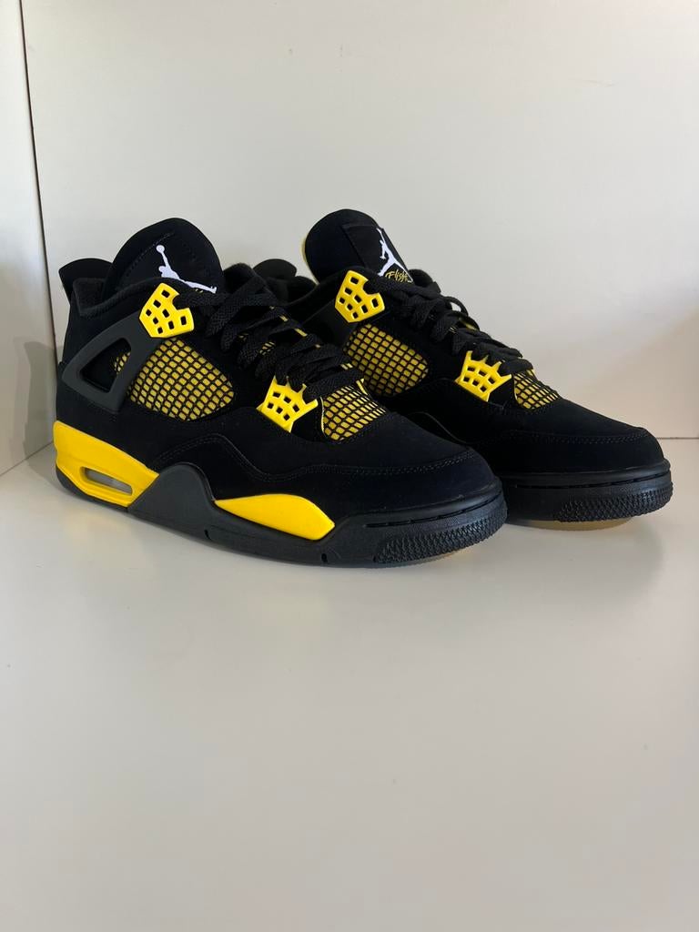 Nike Air Jordan 4 Thunder, ., Zwart, Nieuw, Ophalen of Verzenden
