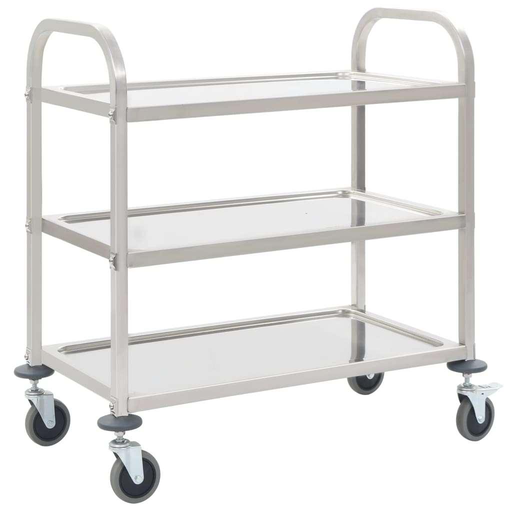 Keukentrolley trolley serveerwagen 3 etages GRATIS BEZORGD!, Overige typen, Verzenden, Metaal, Nvt