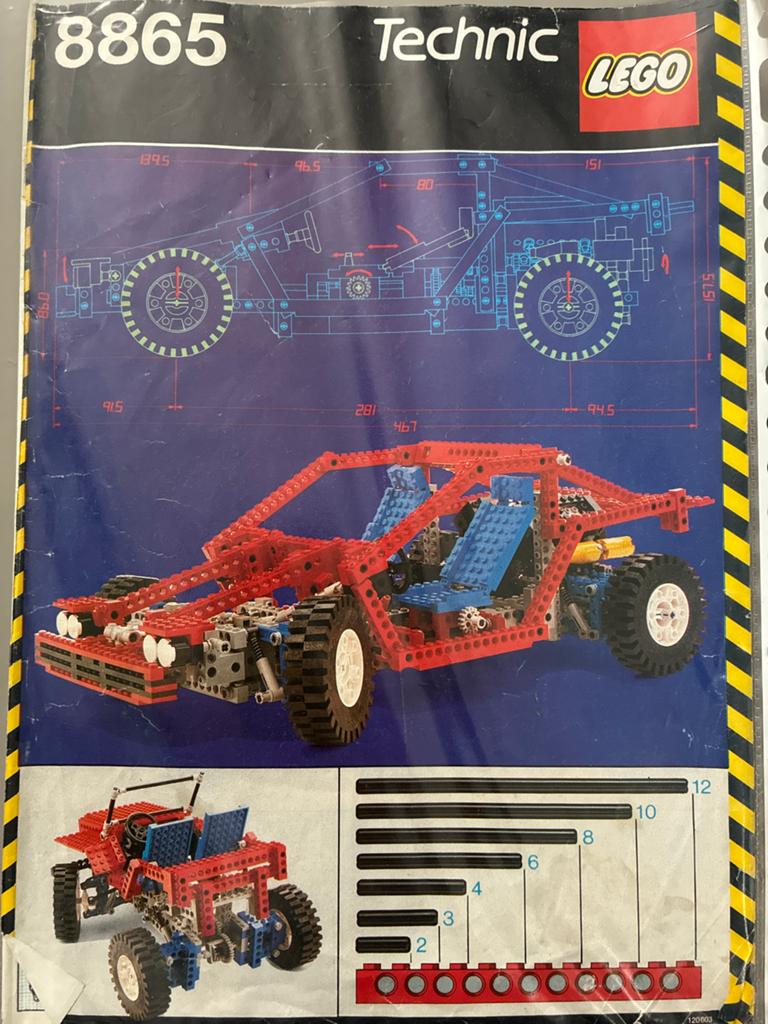 Lego Technic 8865 Test Car - Vintage Set, Gebruikt, Lego, Ophalen of Verzenden, Complete set