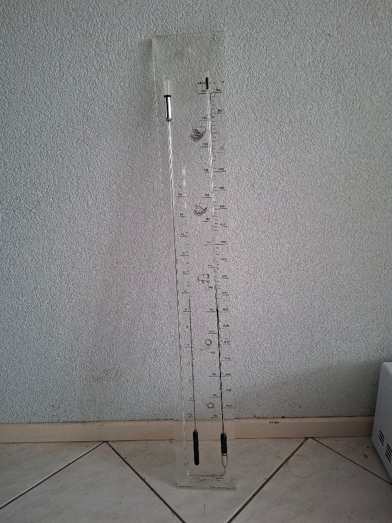 Barometer plexiglas, Ophalen, Gebruikt, Barometer