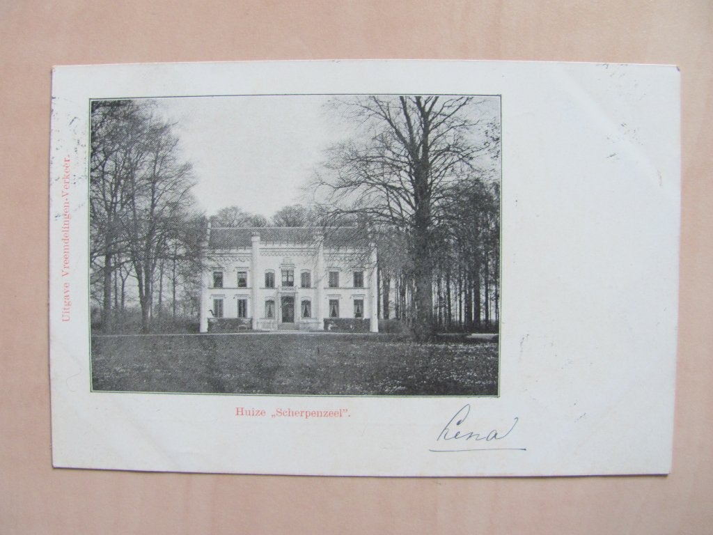 Scherpenzeel 1901 Huize Scherpenzeel, Ophalen of Verzenden, Voor 1920, Gelopen, Gelderland
