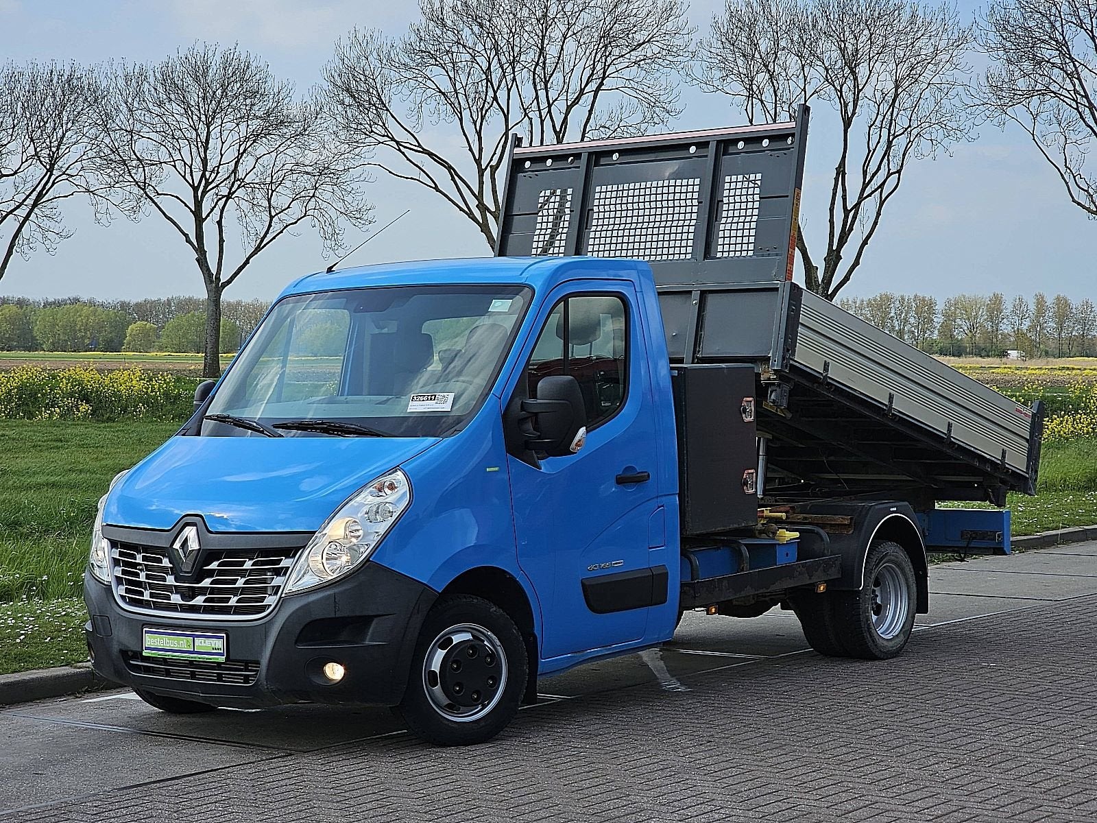RENAULT MASTER 2.3 3-zijdige kipper ac!, Auto's, Gebruikt, Euro 6, 163 pk, Bedrijf