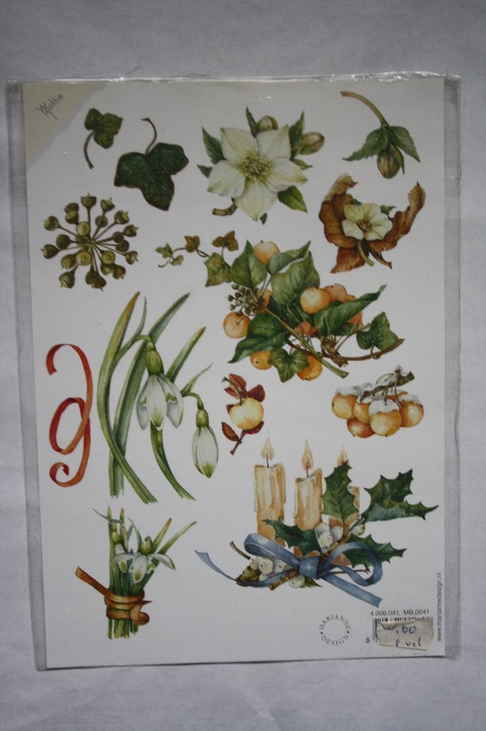 2 st. A5 knipvellen A5 3D marianne design 9987, Ophalen of Verzenden, Nieuw, Kerst, Knipvel