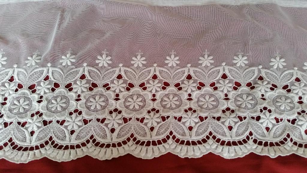 Klassieke vitrages / valletjes 4 stroken - B, 150 tot 200 cm, Ophalen of Verzenden, Zo goed als nieuw, Minder dan 100 cm
