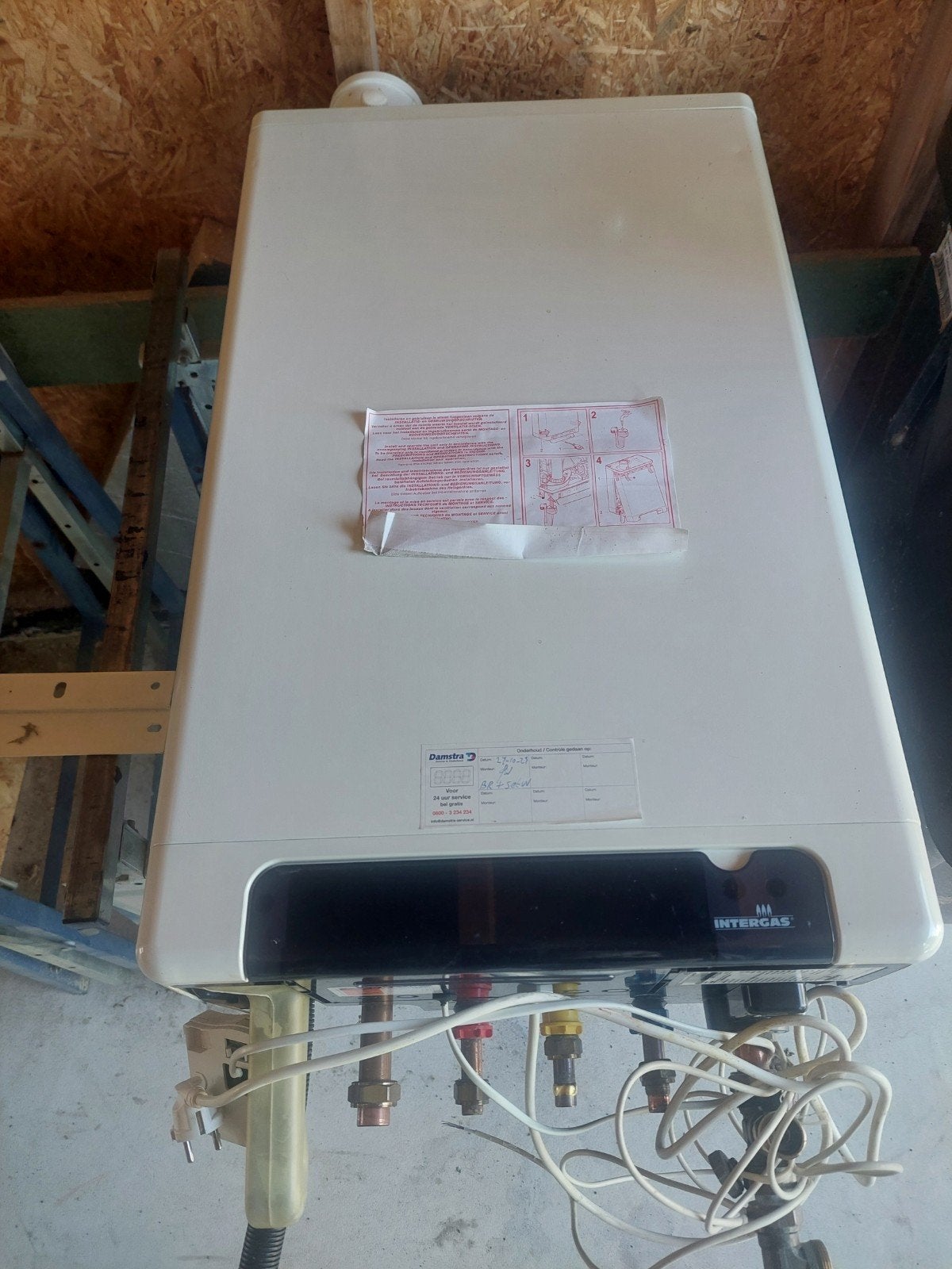 intergas kombi kompakt HRE 36/30, Ophalen, 30 tot 80 cm, Gebruikt, Cv-ketel of Combi-ketel
