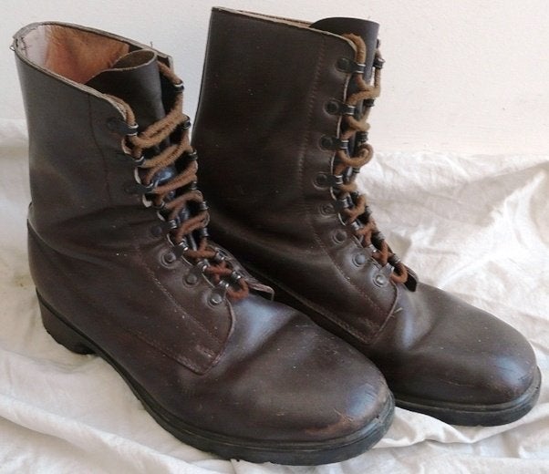 Schoenen, Laarzen, Gevechts, M66, maat 46B, KL, 1970s.(Nr.3), Ophalen of Verzenden, Landmacht, Nederland, Kleding of Schoenen