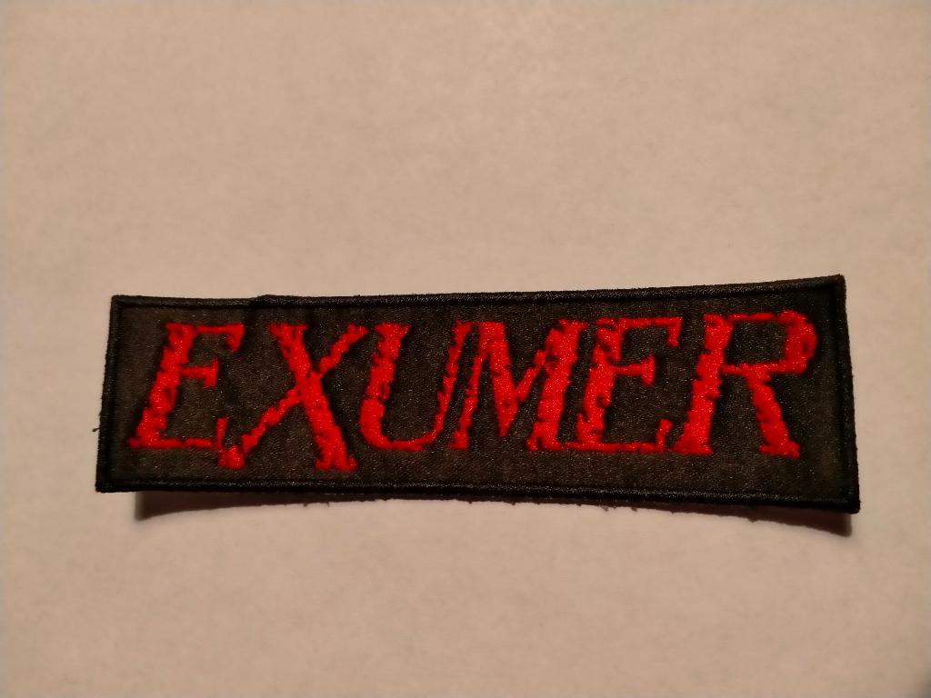Exumer hardrock heavy metal muziek kleding patch embleem, Verzamelen, Verzenden, Gebruikt, Kleding