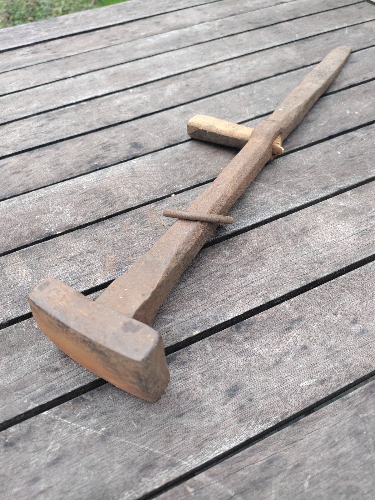 Antiek smeedijzeren haarspit., Antiek en Kunst, Ophalen of Verzenden