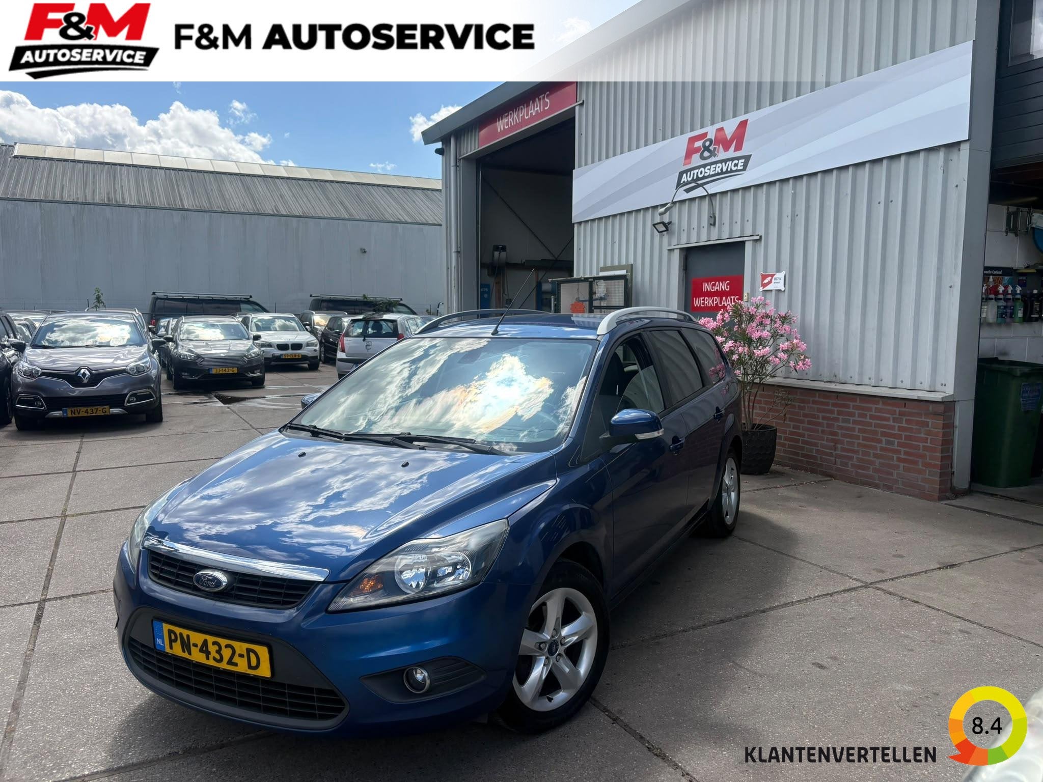 Ford Focus Wagon 1.8 Limited Flexi Fuel Airco, cruise, trekh, Gebruikt, 4 cilinders, Blauw, Parkeersensor