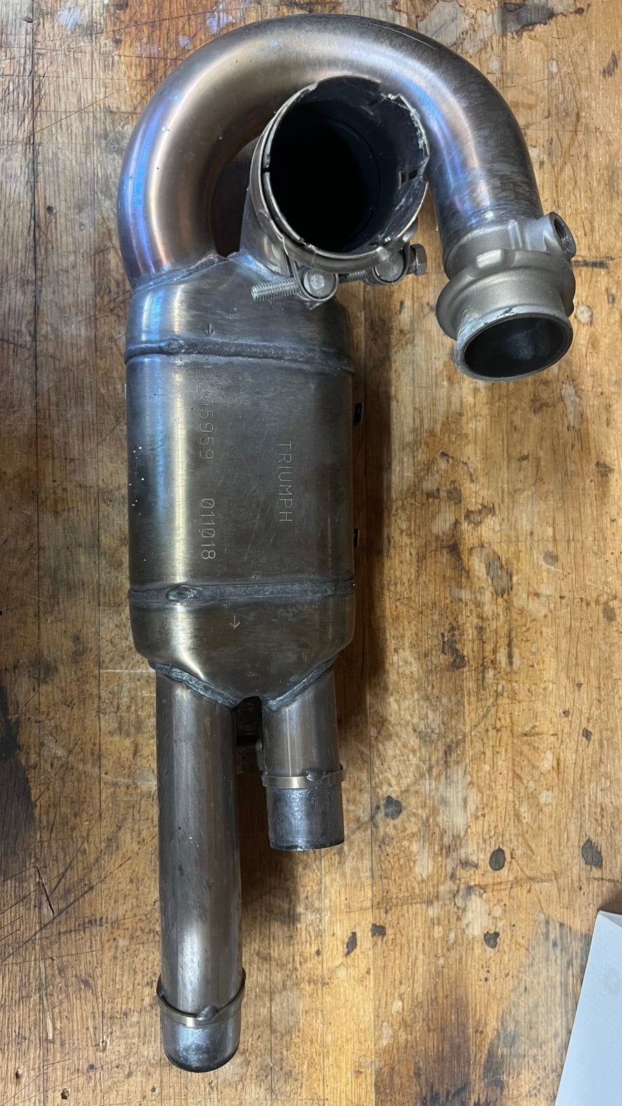 katalysator voor de Triumph scrambler 1200xe, Ophalen of Verzenden