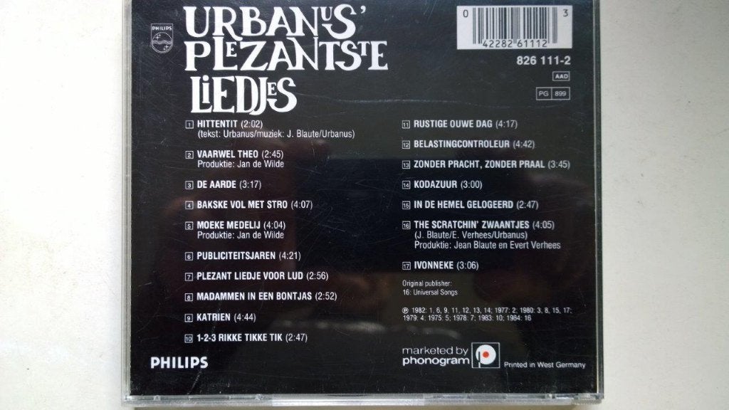 Urbanus - Urbanus Plezantste Liedjes, Ophalen of Verzenden, Zo goed als nieuw, Album