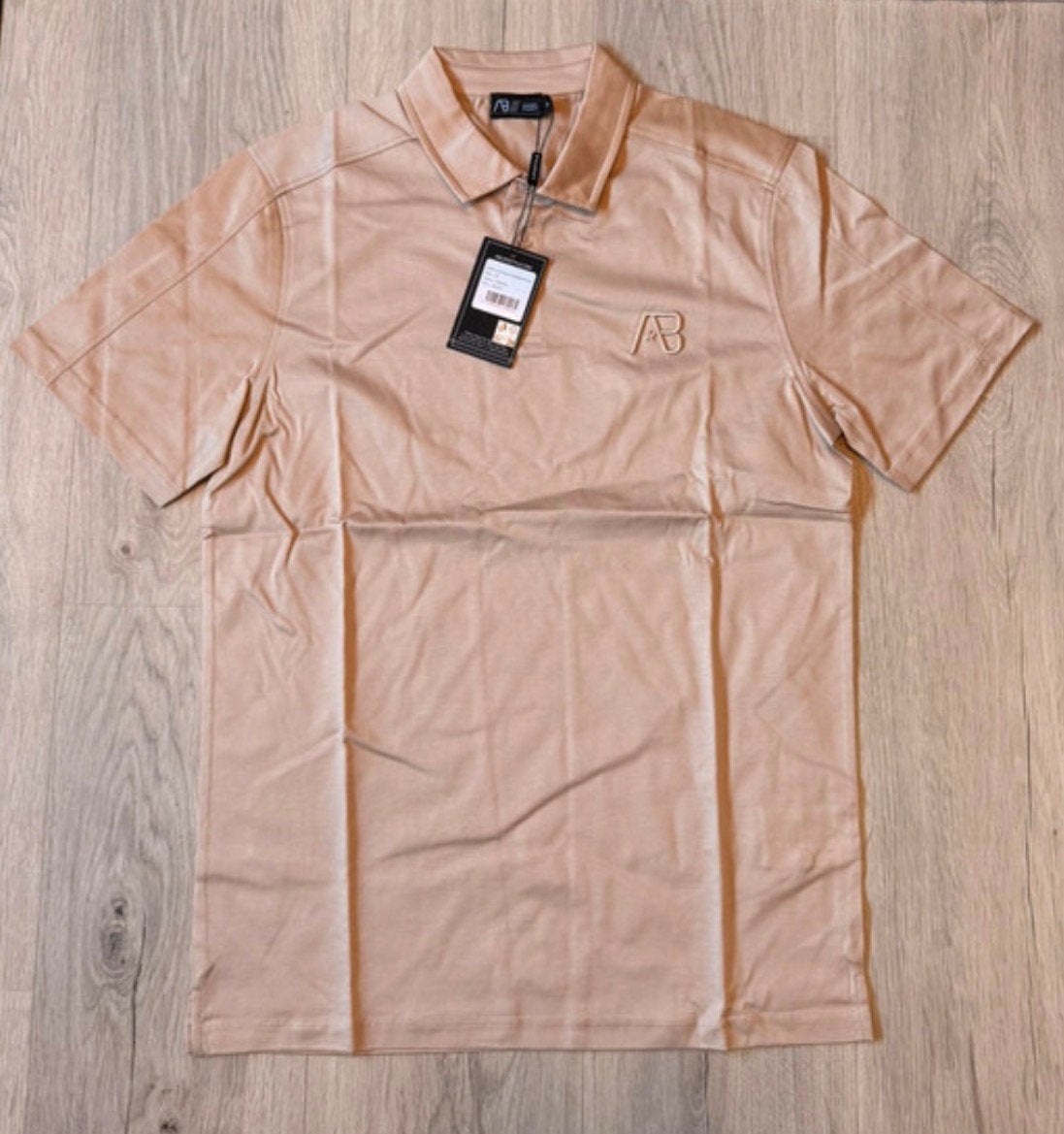 NIEUWE AB Lifestyle Polo Beige Maat Medium, Ophalen of Verzenden, Nieuw, Maat 48/50 (M), Beige