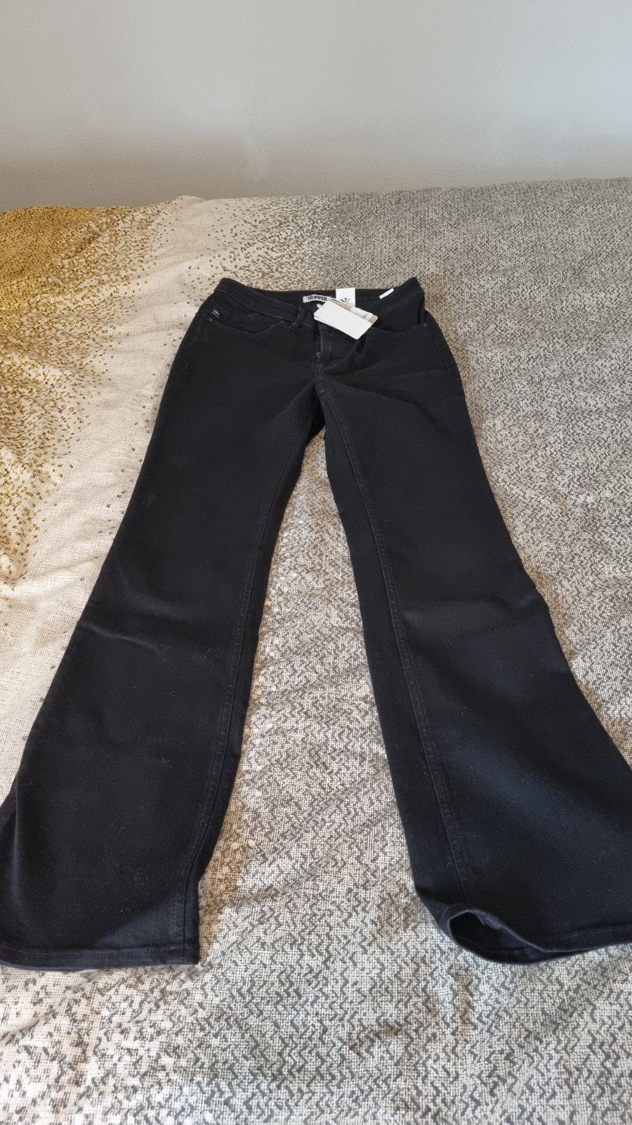 Zwarte broek high waist Tripper Rome 27/30, Zwart, Nieuw, Ophalen of Verzenden, Maat 36 (S)