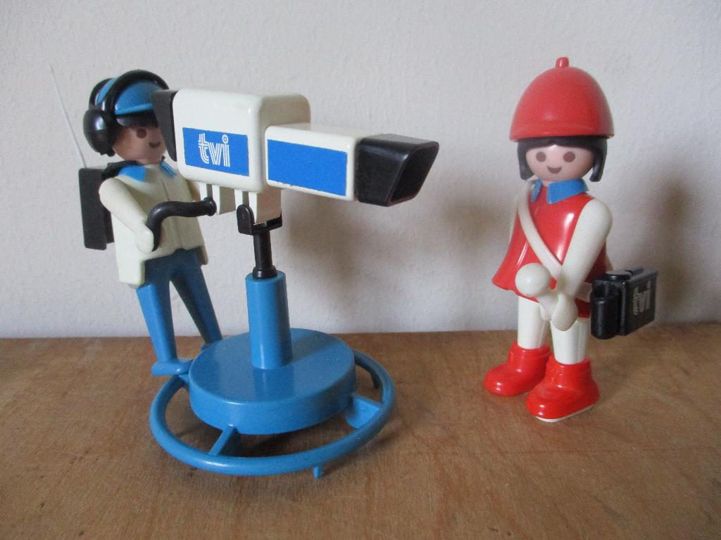 Playmobil 3571 televisie: TVI crew, vintage, Ophalen of Verzenden, Gebruikt