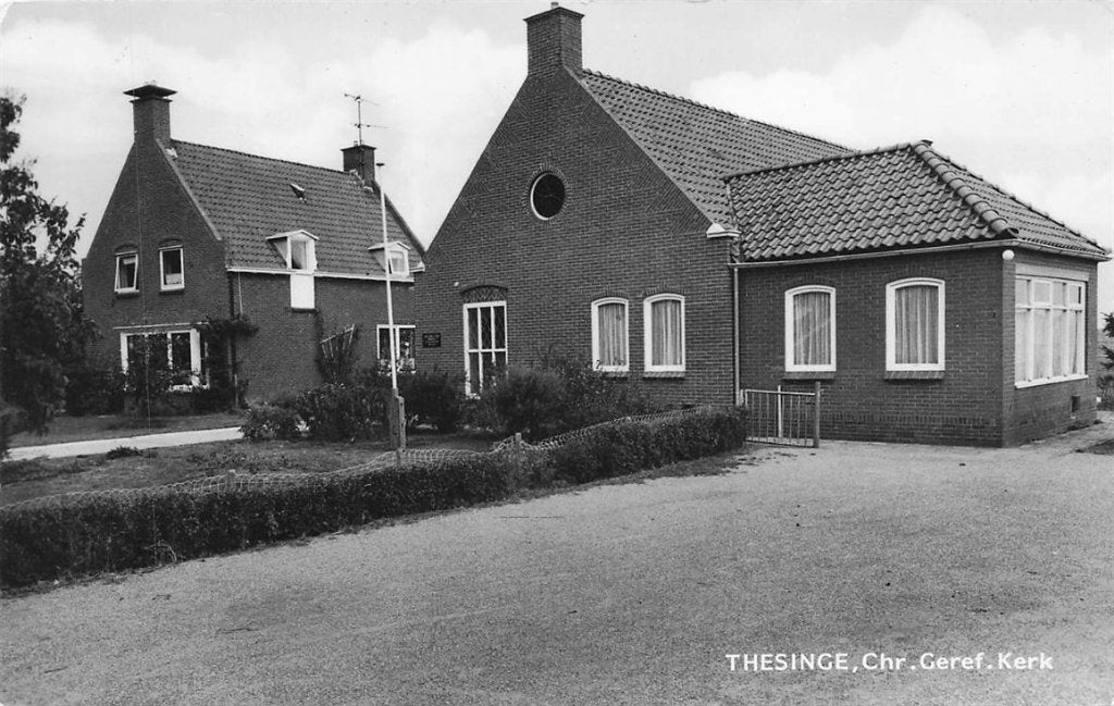 703-380-037 Thesinge Chr Geref Kerk, Verzenden, Voor 1920, Groningen