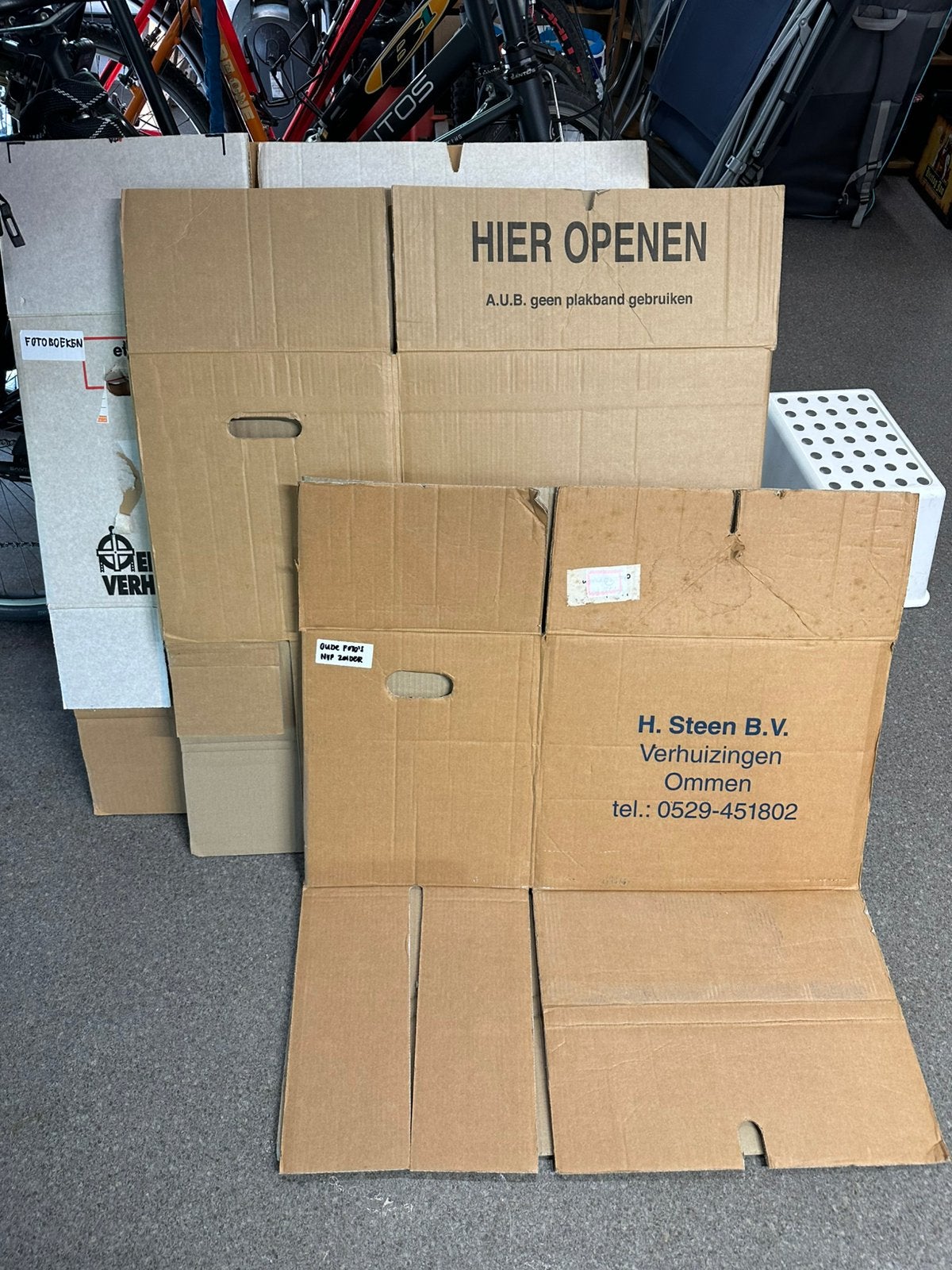 Verhuisdozen 3 stuks, Ophalen, Minder dan 50 cm, Minder dan 40 cm, 35 tot 50 cm