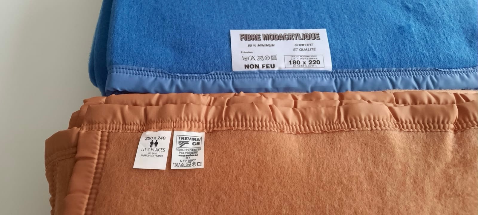 Partij brandvertragende dekens, Ophalen, Blauw, Deken of Dekbed, Wasbaar