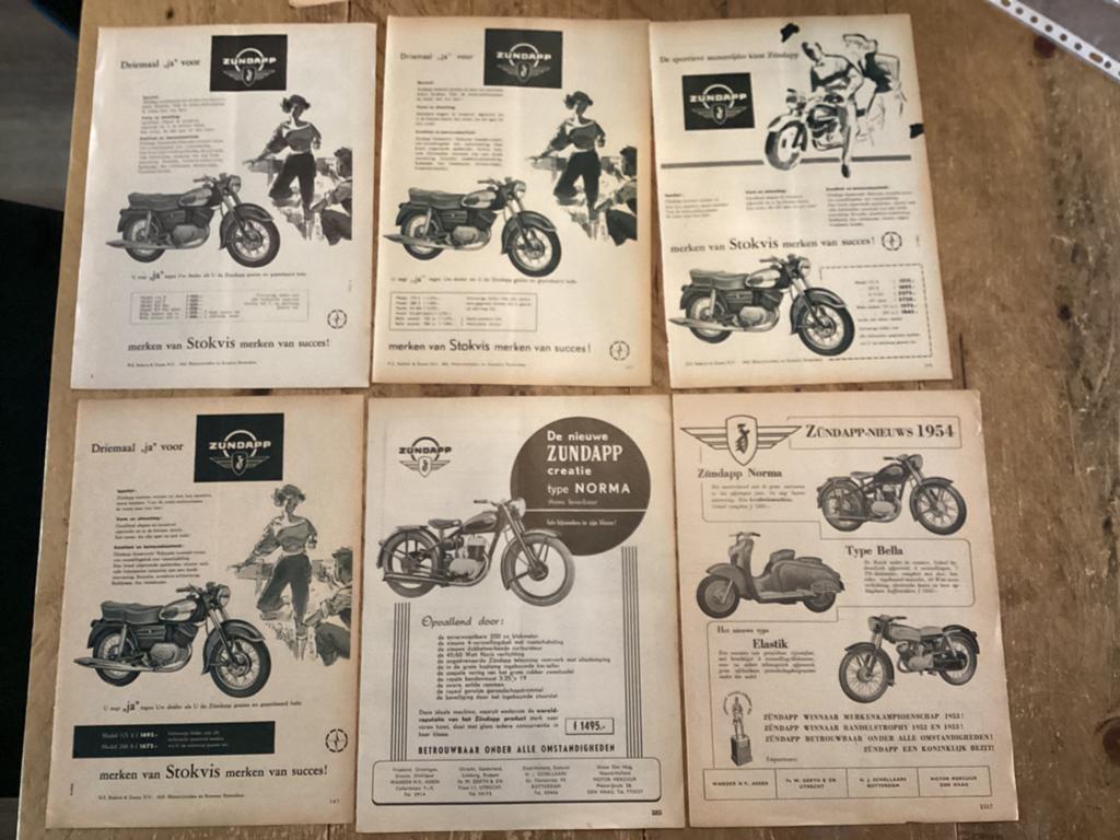 ZÜNDAPP NORMA, BELLA EN TEST jaren 50, Motoren, Handleidingen en Instructieboekjes, Ophalen of Verzenden, Overige merken