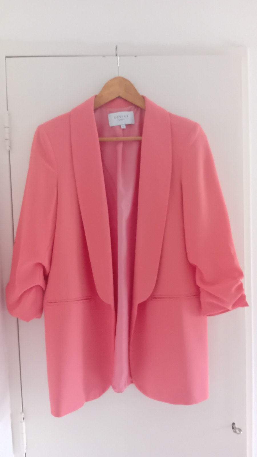 Costes Basics blazer koraal roze S, Costes Basics, Ophalen of Verzenden, Zo goed als nieuw, Jasje