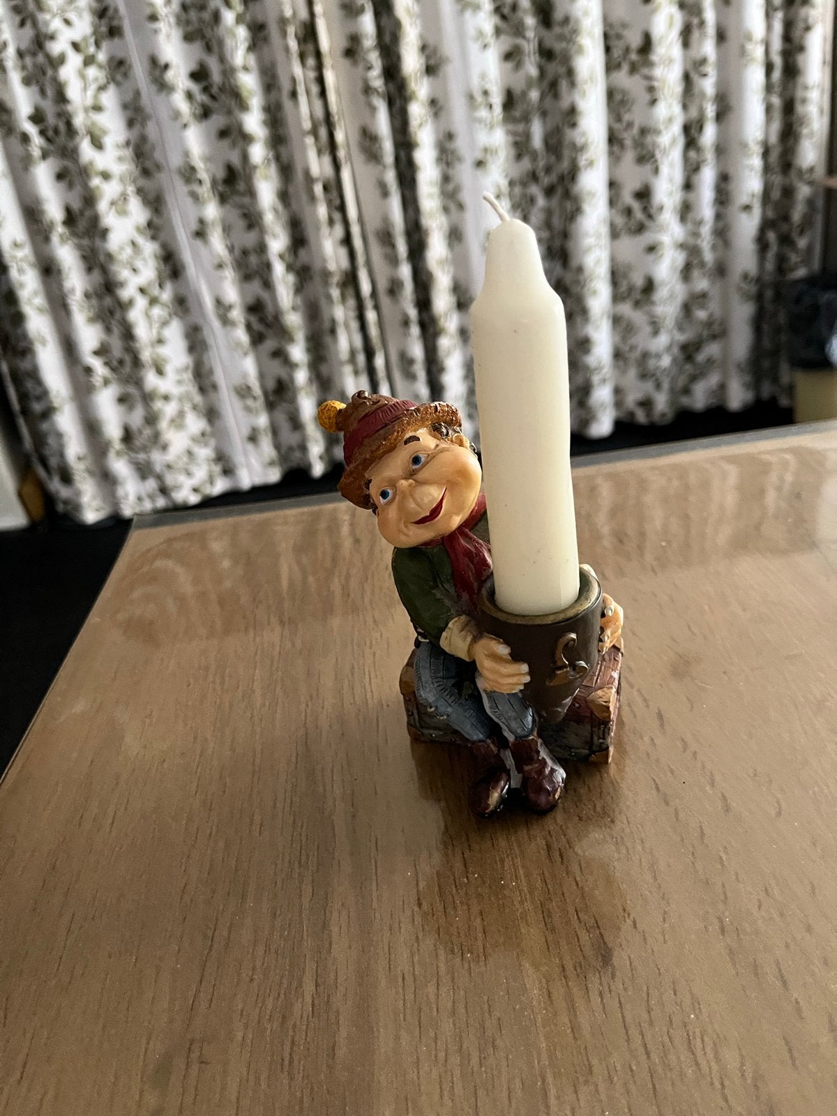 Efteling Laaf Kaarsenhouder - Kerstdecoratie, Verzamelen, Efteling, Ophalen of Verzenden, Gebruikt