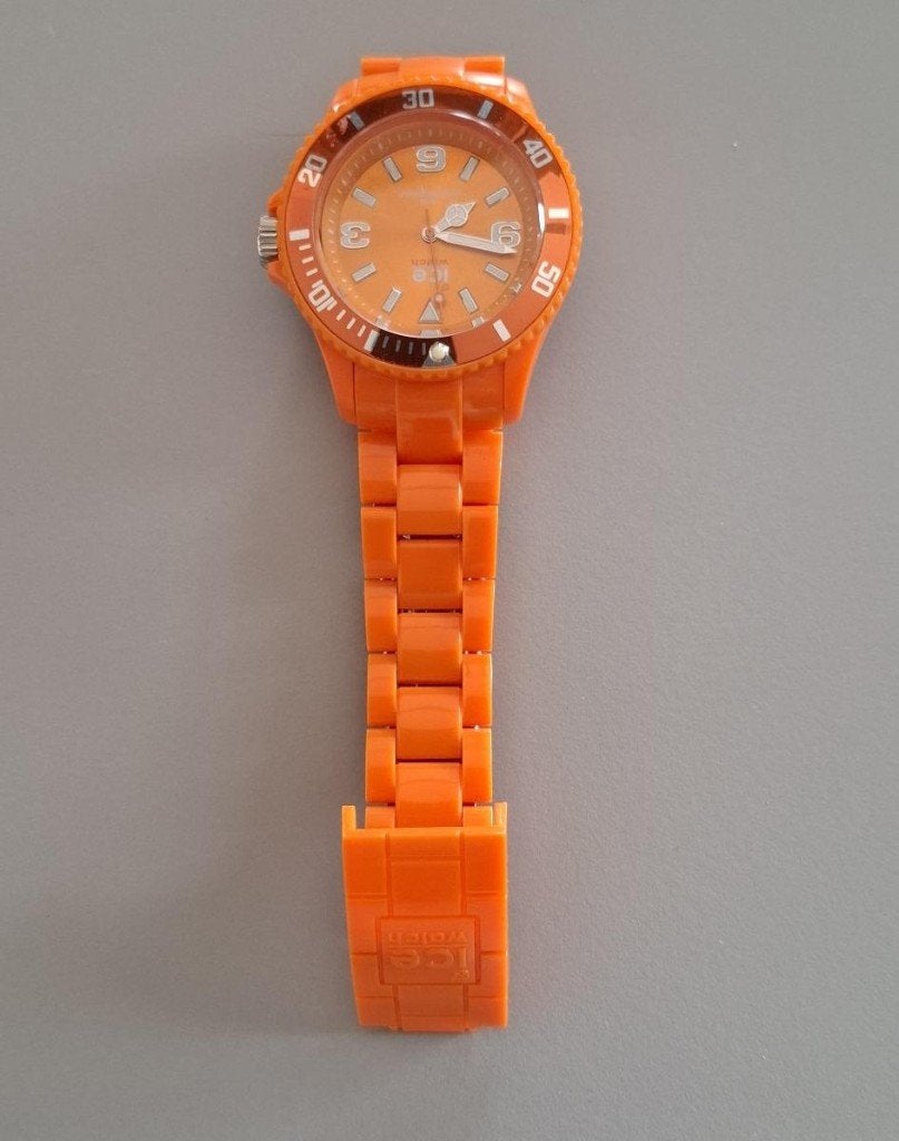 ICE Watchhorloge oranje nieuw in doos, Overige merken, Kunststof, Polshorloge, Kunststof