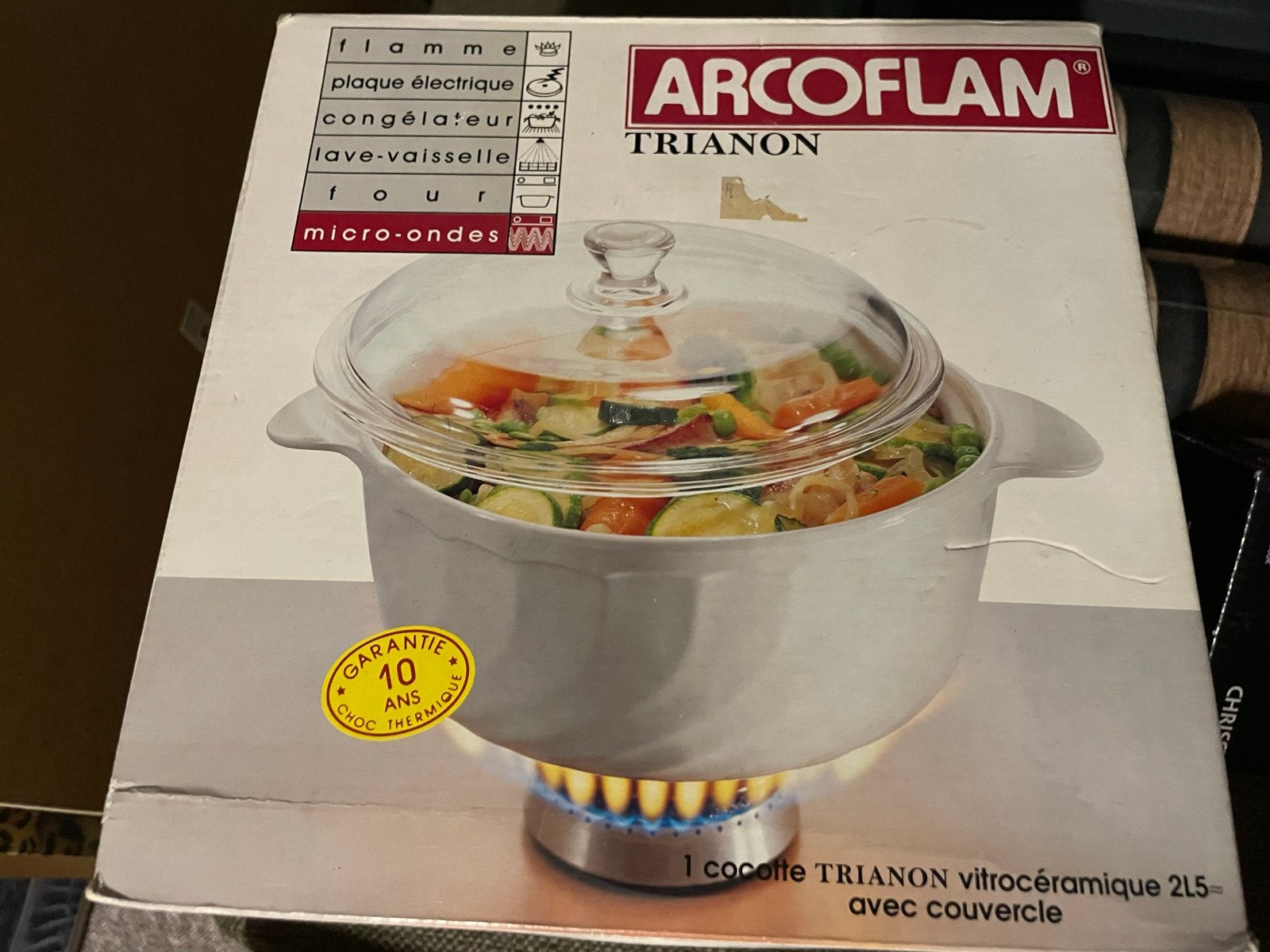 Arcoflam Trianon Vitrokeramische Kookpan 2.5L met Deksel, Ophalen, Met deksel, Nieuw, Kookpan